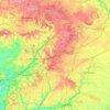 Carte topographique Perche, altitude, relief