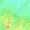 Carte topographique Balod, altitude, relief