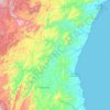 Carte topographique Fenerive Est, altitude, relief