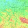 Carte topographique Leine, altitude, relief
