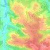 Carte topographique Berthez, altitude, relief
