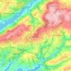 Carte topographique Dirinon, altitude, relief
