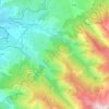 Carte topographique Llo, altitude, relief