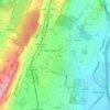 Carte topographique Upper Montclair, altitude, relief