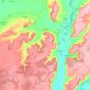 Carte topographique Astudillo, altitude, relief