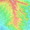 Carte topographique Ujué, altitude, relief