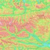 Carte topographique Hohe Tauern, altitude, relief
