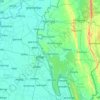 Carte topographique Gomati, altitude, relief