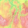 Carte topographique Hells Canyon National Recreation Area, altitude, relief