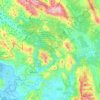 Carte topographique Δημοτική Ενότητα Φιλιατών, altitude, relief