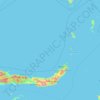 Carte topographique North Sulawesi, altitude, relief