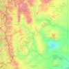 Carte topographique Río Neuquén, altitude, relief