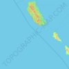Carte topographique Mentawai Islands Regency, altitude, relief