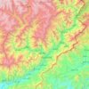 Carte topographique Kounar, altitude, relief