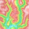 Carte topographique Vezels-Roussy, altitude, relief
