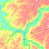 Carte topographique Colfax, altitude, relief