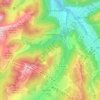 Carte topographique La Côte-d'Arbroz, altitude, relief