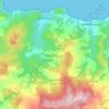 Carte topographique Oued Ghoussine, altitude, relief