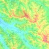 Carte topographique Aignan, altitude, relief