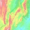 Carte topographique Guachipas, altitude, relief