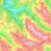Carte topographique Sauze de Césane, altitude, relief