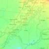 Carte topographique Cabiao, altitude, relief