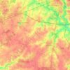 Carte topographique Aubigny-Les Clouzeaux, altitude, relief
