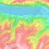 Carte topographique Quarten, altitude, relief