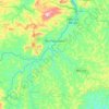 Carte topographique Rio Piracicaba, altitude, relief