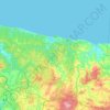 Carte topographique Şile, altitude, relief