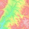 Carte topographique Surkhang, altitude, relief