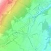 Carte topographique Cuarnens, altitude, relief