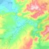 Carte topographique Coghinas, altitude, relief