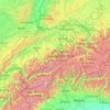 Carte topographique Suisse, altitude, relief