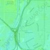 Carte topographique Rossmoor, altitude, relief