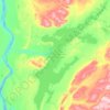 Carte topographique Ust-Chantaika Stausee, altitude, relief