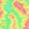 Carte topographique Lafat, altitude, relief