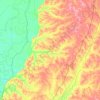 Carte topographique Holmes County, altitude, relief