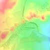 Carte topographique Buta Ranquil, altitude, relief