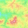 Carte topographique 23600, altitude, relief