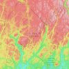 Carte topographique Zec Batiscan-Neilson, altitude, relief