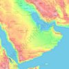 Carte topographique Arabische Halbinsel, altitude, relief