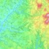 Carte topographique La Madrange, altitude, relief