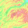 Carte topographique White Mountains National Recreation Area, altitude, relief