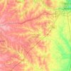 Carte topographique Dinwiddie County, altitude, relief