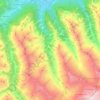 Carte topographique Obersulzbach, altitude, relief