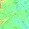 Carte topographique Orange County, altitude, relief