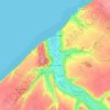 Carte topographique Criel-sur-Mer, altitude, relief