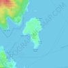 Carte topographique Protection Island, altitude, relief