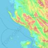 Carte topographique Préfecture de Vlorë, altitude, relief